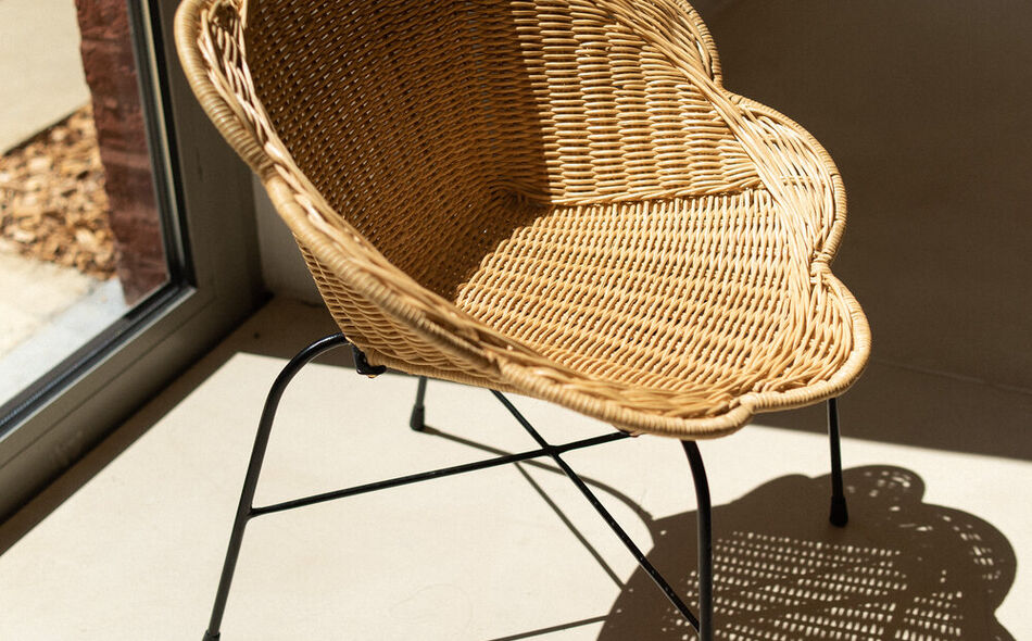Silla para ni&ntilde;os Flower rattan
