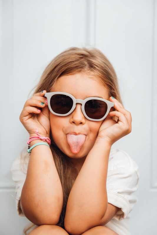 Lunettes 4-6 ans Square Sunny Gris Velours