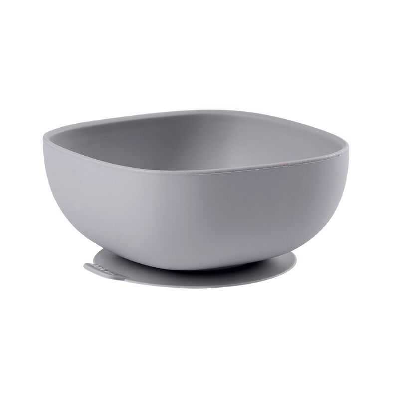 Silicone Suction Bowl grey