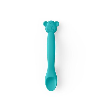 Siliconen dierenlepel +4m Green