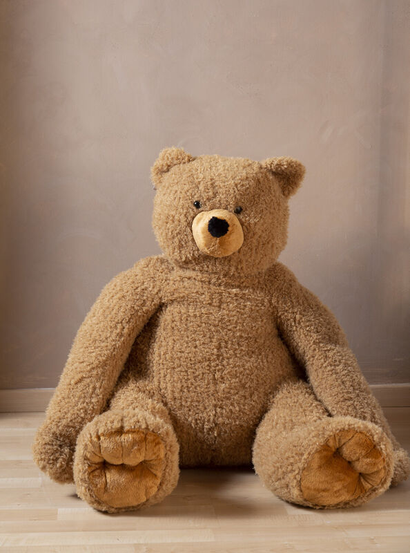 Peluche Assis Ours - 60x60x76 Cm - Teddy