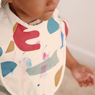 Bavoir &agrave; manches &eacute;volutif 2 en 1 Playful