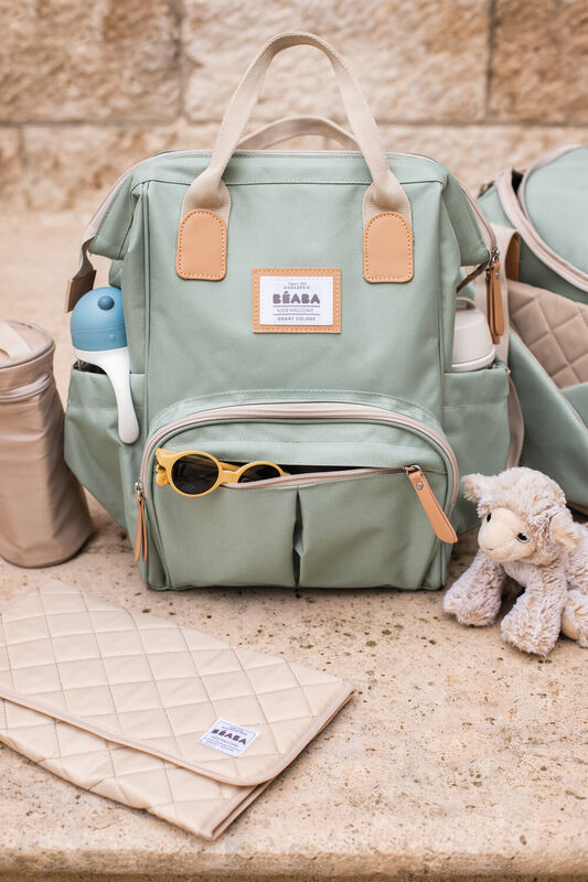 Wellington Diaper Bag sage green