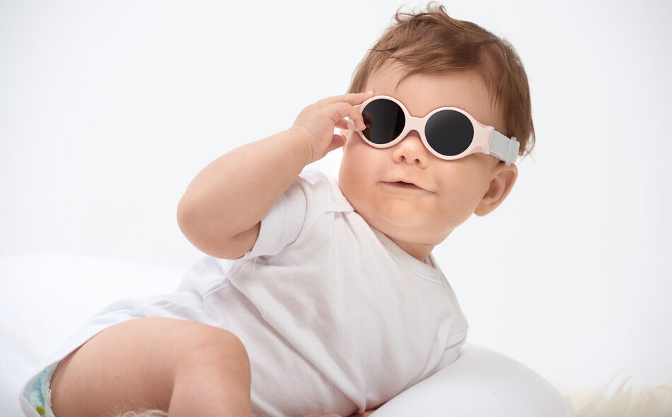 Sunglasses 0-9 months glee chalk pink