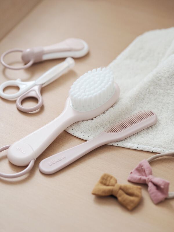 Baby Brush And Comb - Old Pink