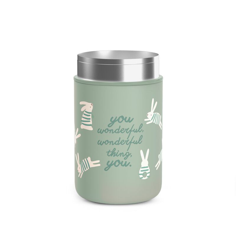 Wonderland 400ml thermos flask - Bunny Green