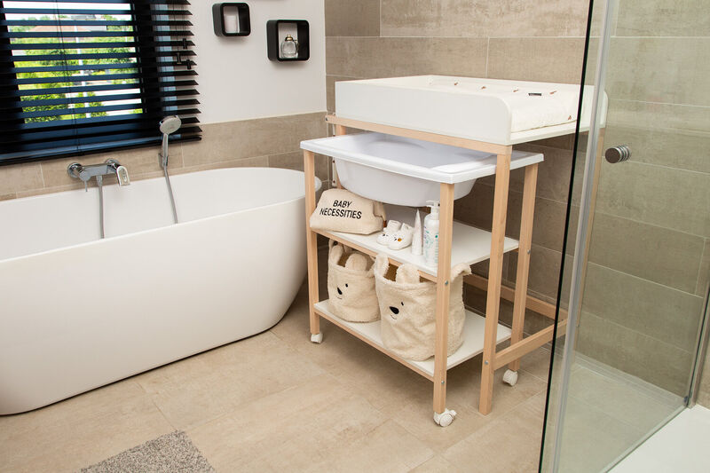 Changing table bath naturel white