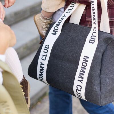 Mommy Club  Sac &agrave; Langer - Signature - Canvas  - Noir
