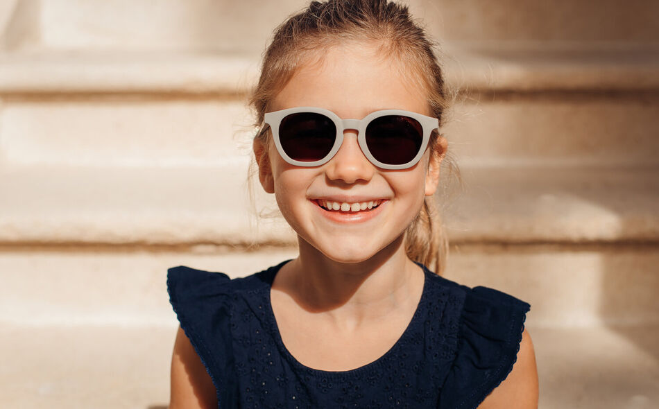 Lunettes 4-6 ans Square Sunny Gris Velours