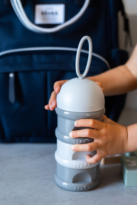 Stackable milk dispenser box grey 