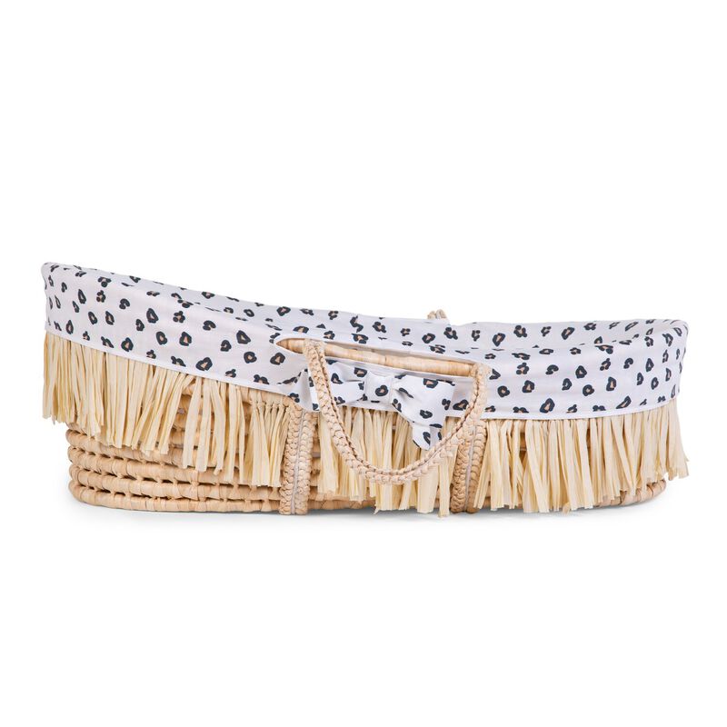 Moses Basket Cover - Jersey - Leopard