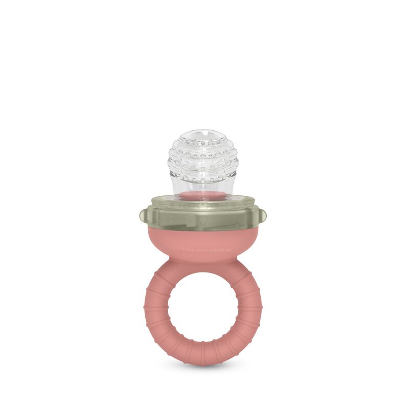 Anti-choking dummy nibbler pink