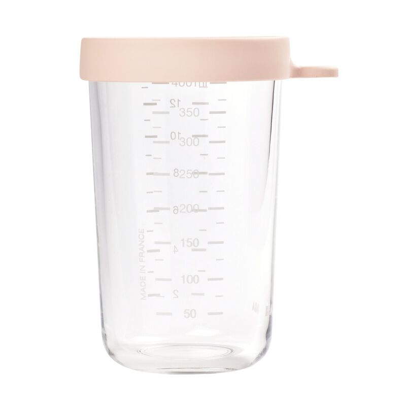  Glass Container 14 oz. Rose