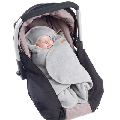 Babynomade&reg; Doppelfleece heather grey
