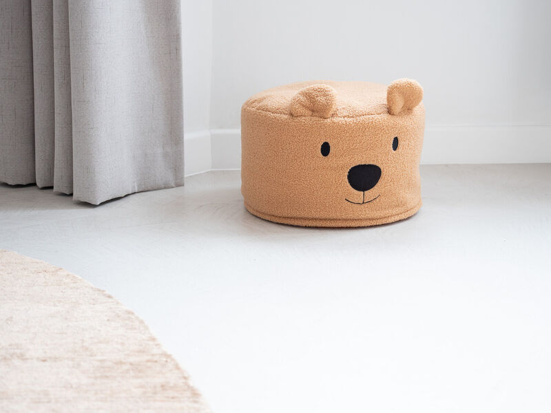 Pouf Teddy marron