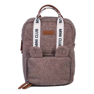 Mini Club Kids Backpack - Signature - Teddy Soft Brown Mini Club Kids Backpack - Signature - Teddy Soft Brown