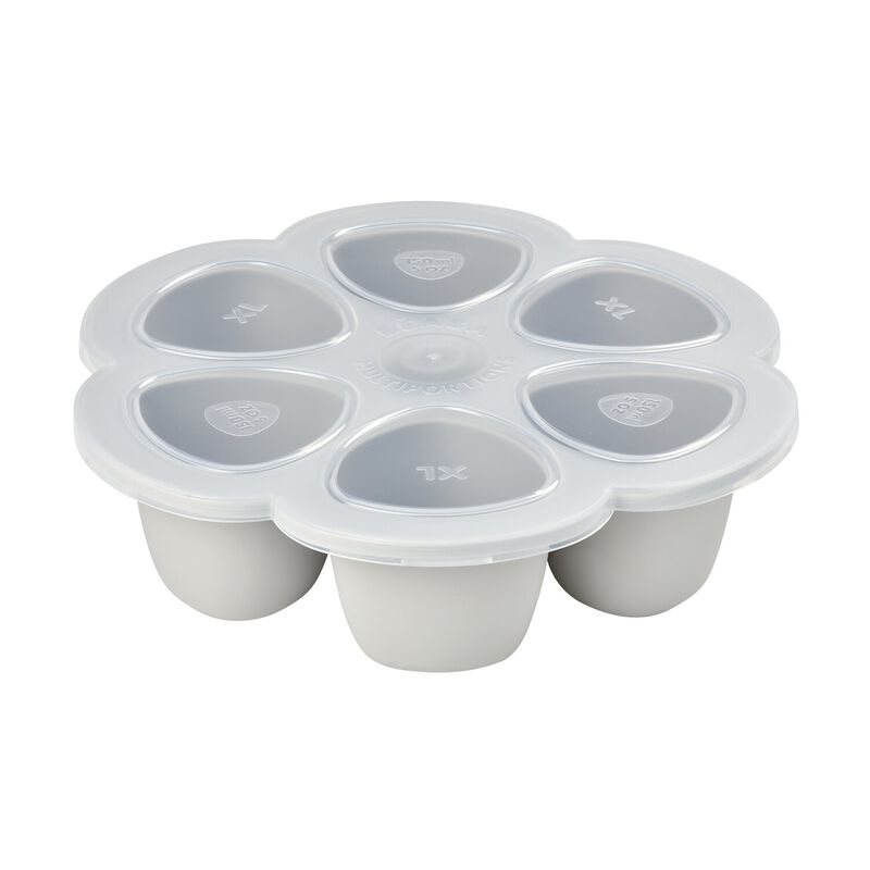 Multiportions Silicone Babyfood Freezer Tray, baby freezer portions 6 X 150ml - Light Mist