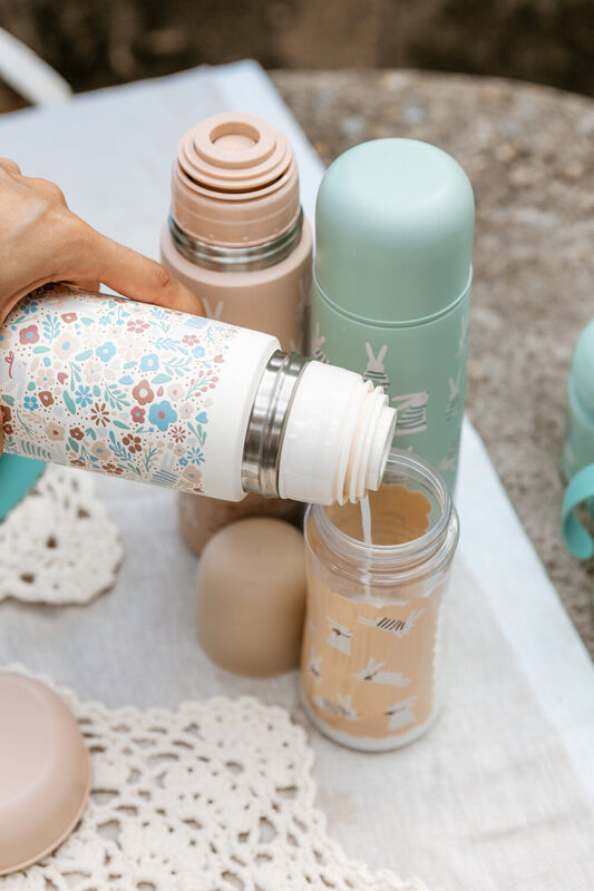 Wonderland 500ml insulated bottle - Bunny Green