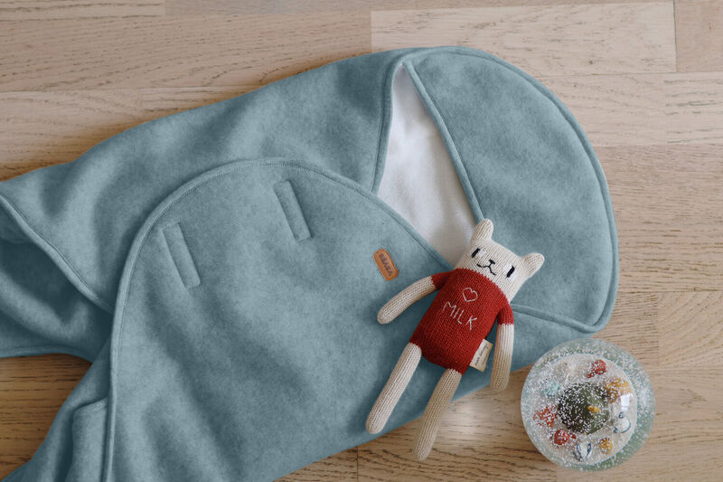 Babynomade&reg; double fleece baltic blue