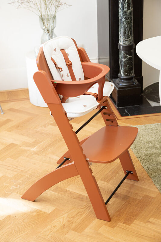 EVOSIT High Chair + Feeding Tray - Rust