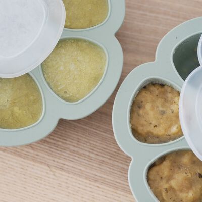 Moule multiportions silicone 6X150ml Vert sauge