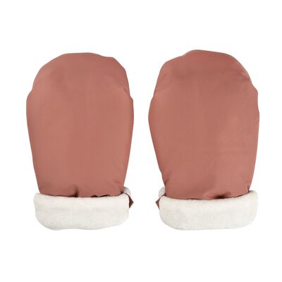 Mittens for stroller terracotta