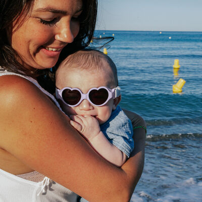 Lunettes 0-9 mois Baby heart - Lilas