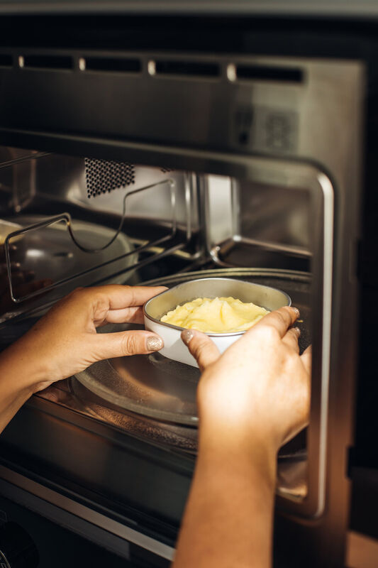 RVS Maaltijdset voor Magnetrongebruik - Terracotta