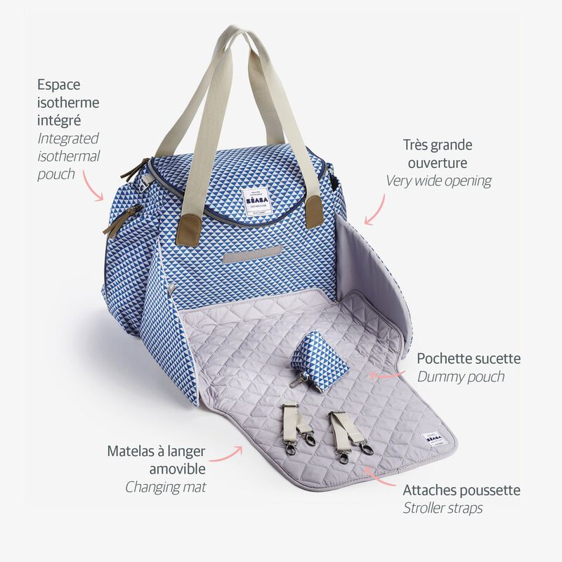 Sac &agrave; langer Sydney - Play print Bleu
