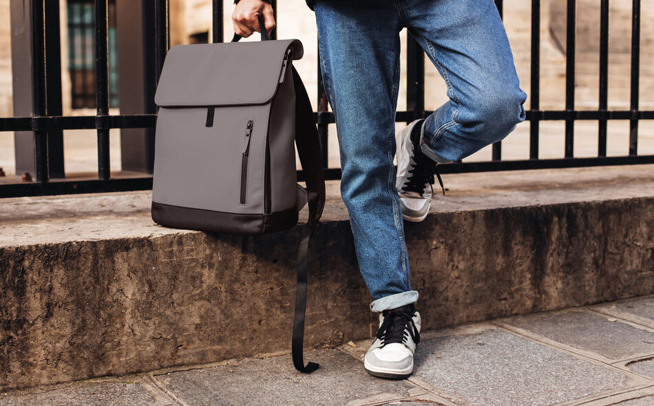Sac &agrave; dos Oslo - Gris min&eacute;ral