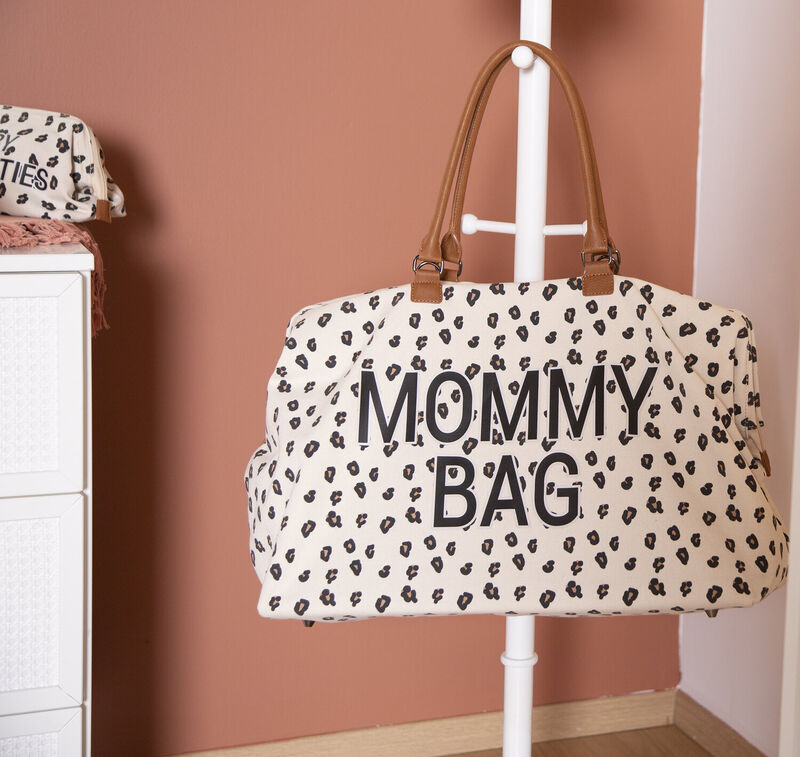 Mommy Bag Diaper bag, Delivery bag, Hospital bag, Travel bag with changing mat - LEOPARD