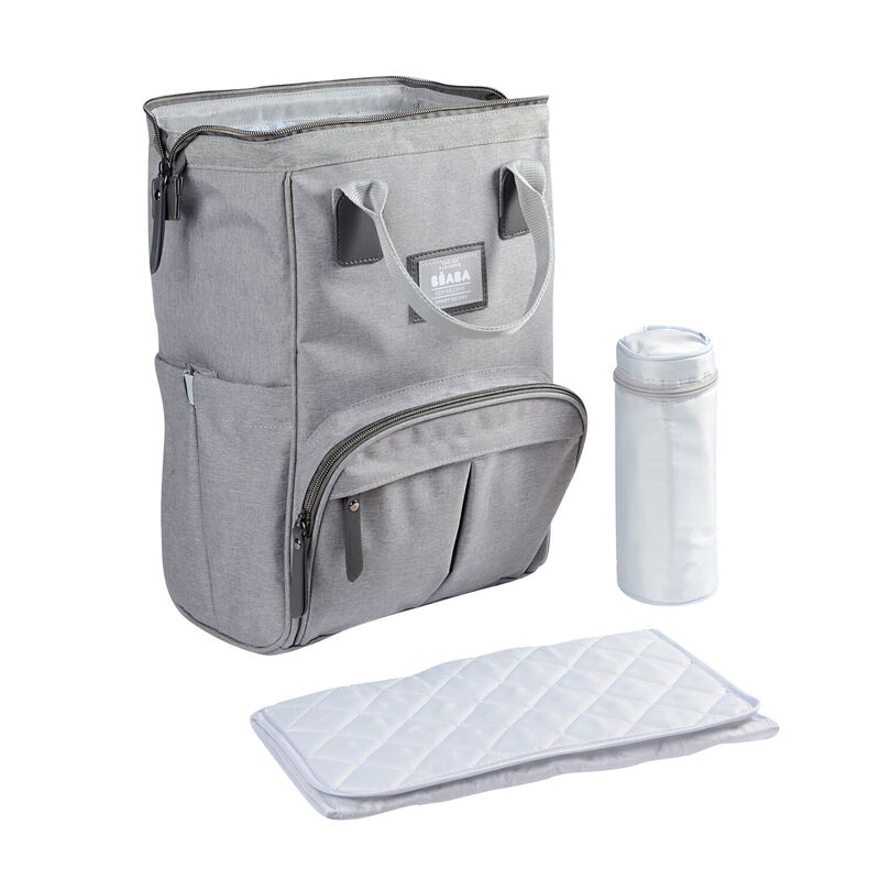 Wellington changing bag heather grey