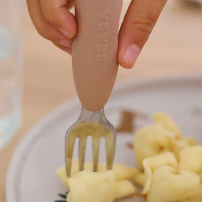 Juego de 2 cubiertos de acero inoxidable - Praliné