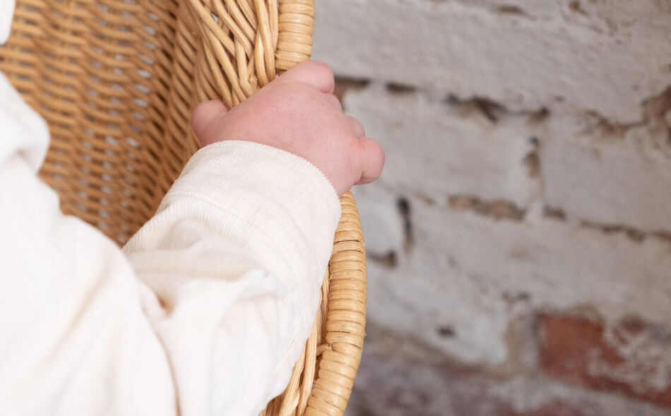 Silla para ni&ntilde;os Flower rattan