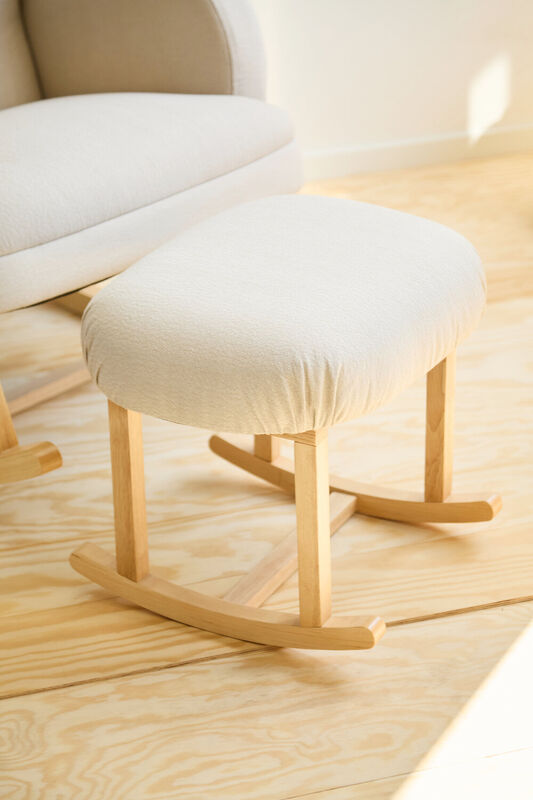Rocking Footrest - Linen - Beige 