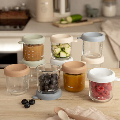 10er-Set Glasportionen 250 ml - Natural color mix