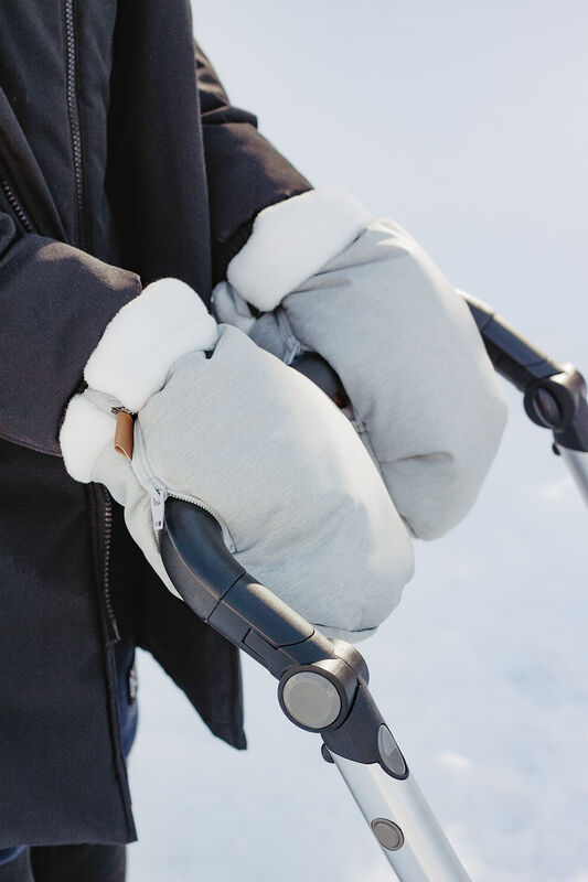 Guantes forrados cochecito heather grey