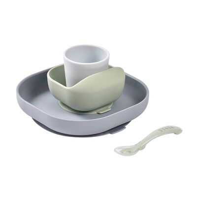 Contenitore per il pranzo in silicone da 4 pezzi - Ciottolo