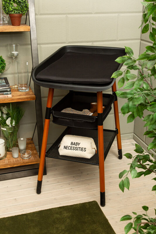 Evolux Changing Table - Nut / Black