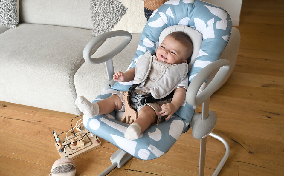Babywippe Up&Down IV  CHILDLINE STONE BLUE