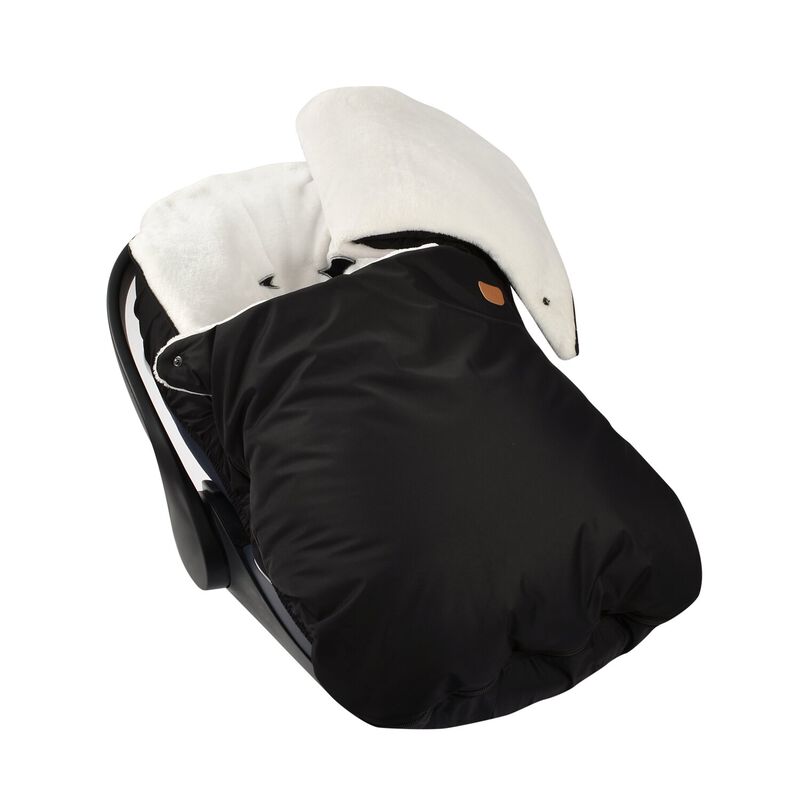 Car seat footmuff black