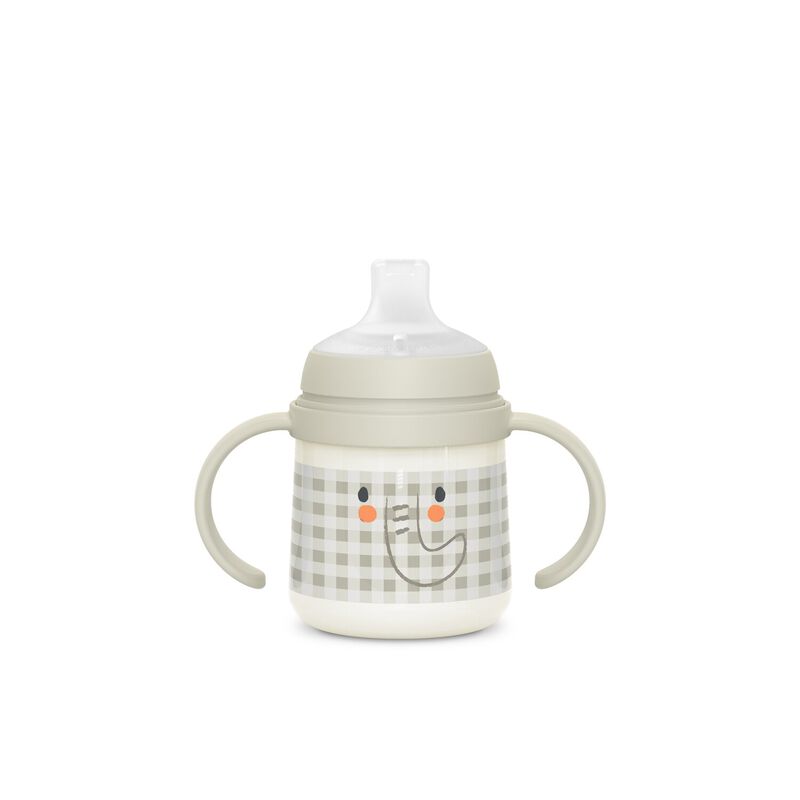 Biberon phosphorescent avec anses et bec silicone Night&Day +6m Elephant (Suavinex) - Image 2