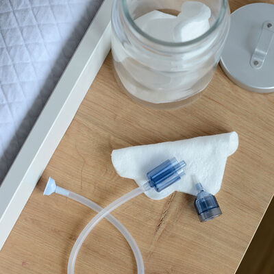 Minidoo manual baby nasal aspirator blue