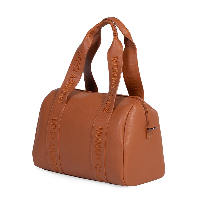 Nusery bag Mommy Club Signature Vegan leather brown