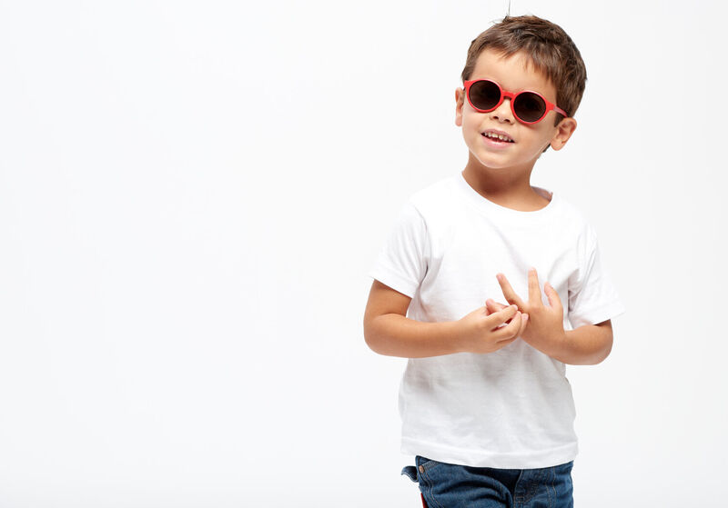 Gafas para 2-4 a&ntilde;os merry poppy red