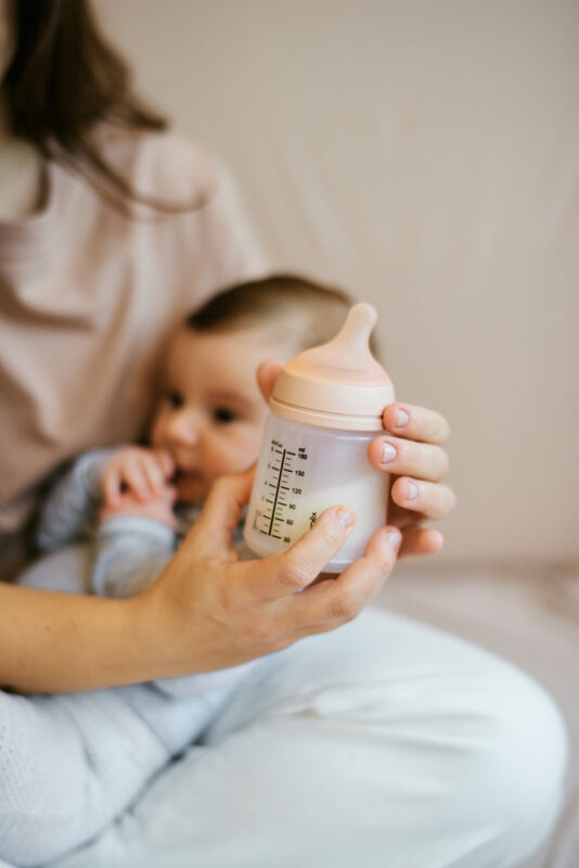 Zero Zero Anti-colic Air-free Bottle 180ml Adaptable Flow +0M - dual bottle and breasfeeding 