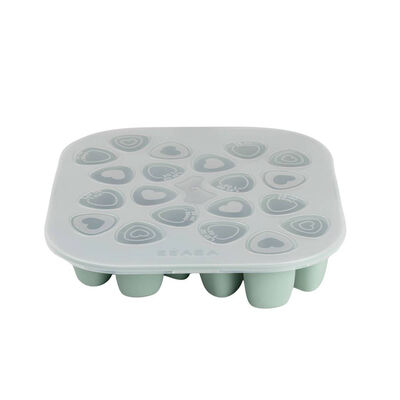 Moule mini multiportions silicone - 20 x 35 ml - Vert sauge