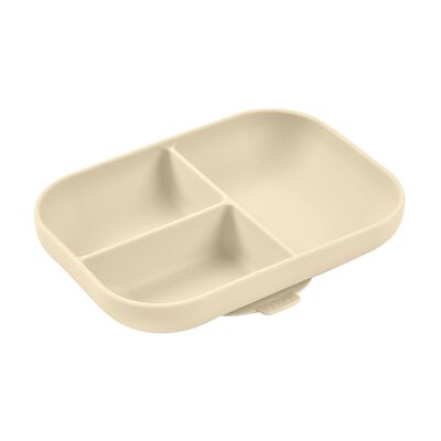Piatto in silicone con scomparti - Argilla
