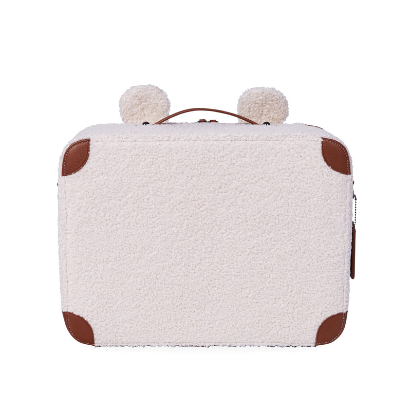Suitcase Mini Traveller Teddy off white