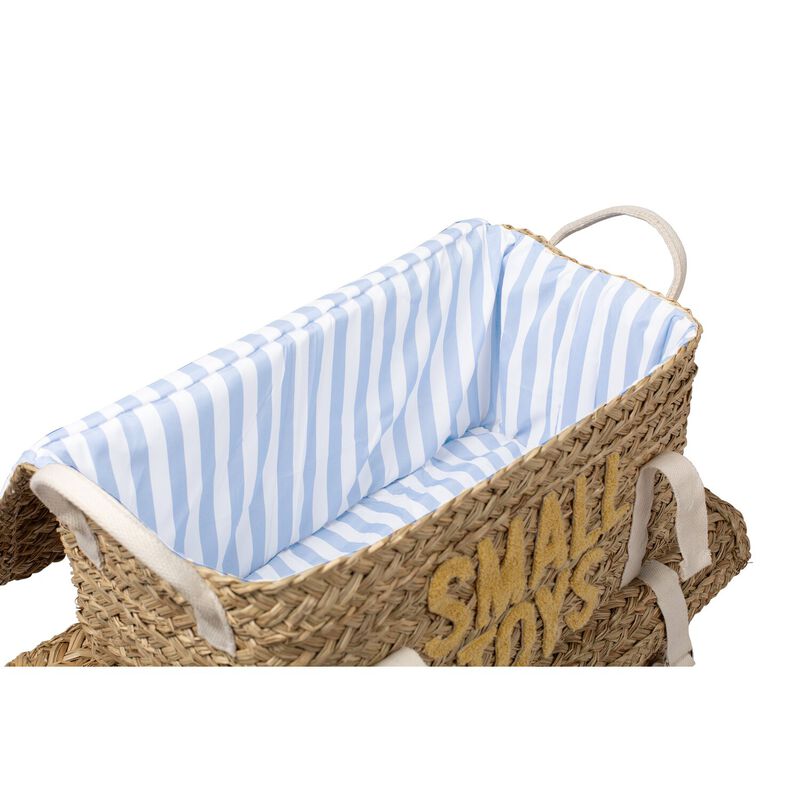 Coffre à jouets en rotin jaune 2pcs (Childhome) - Image 7
